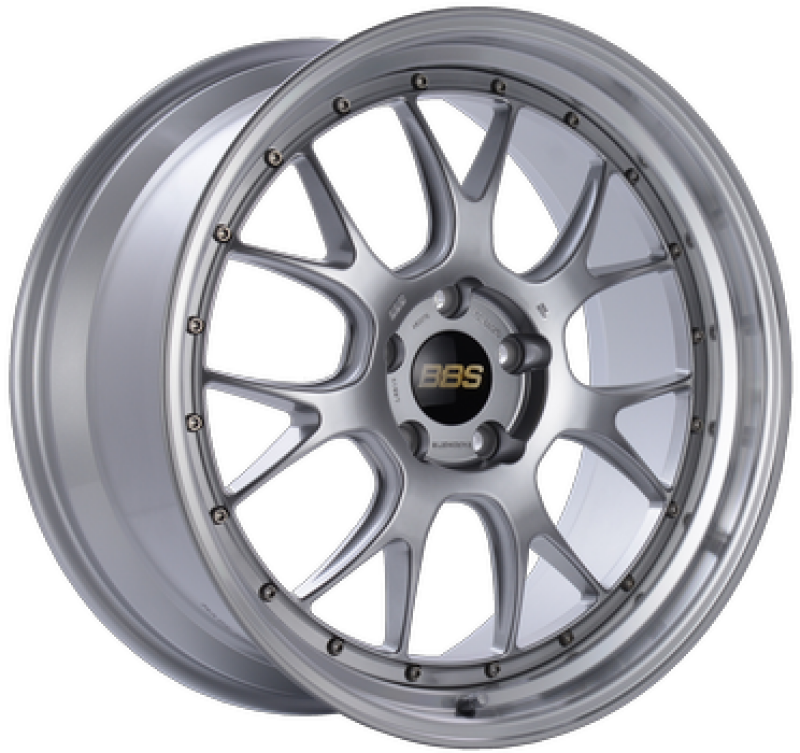 BBS LM-R 19x9 5x112 ET44 Diamond Silver w/ Diamond Machined Lip Wheel - 82mm PFS/Clip Required