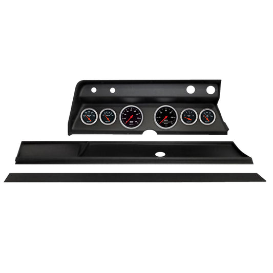 Autometer Designer Black Direct Fit Dash Kit 1967 Chevy Chevelle (2 x 3-3/8in. / 4 x 2-1/16in.)