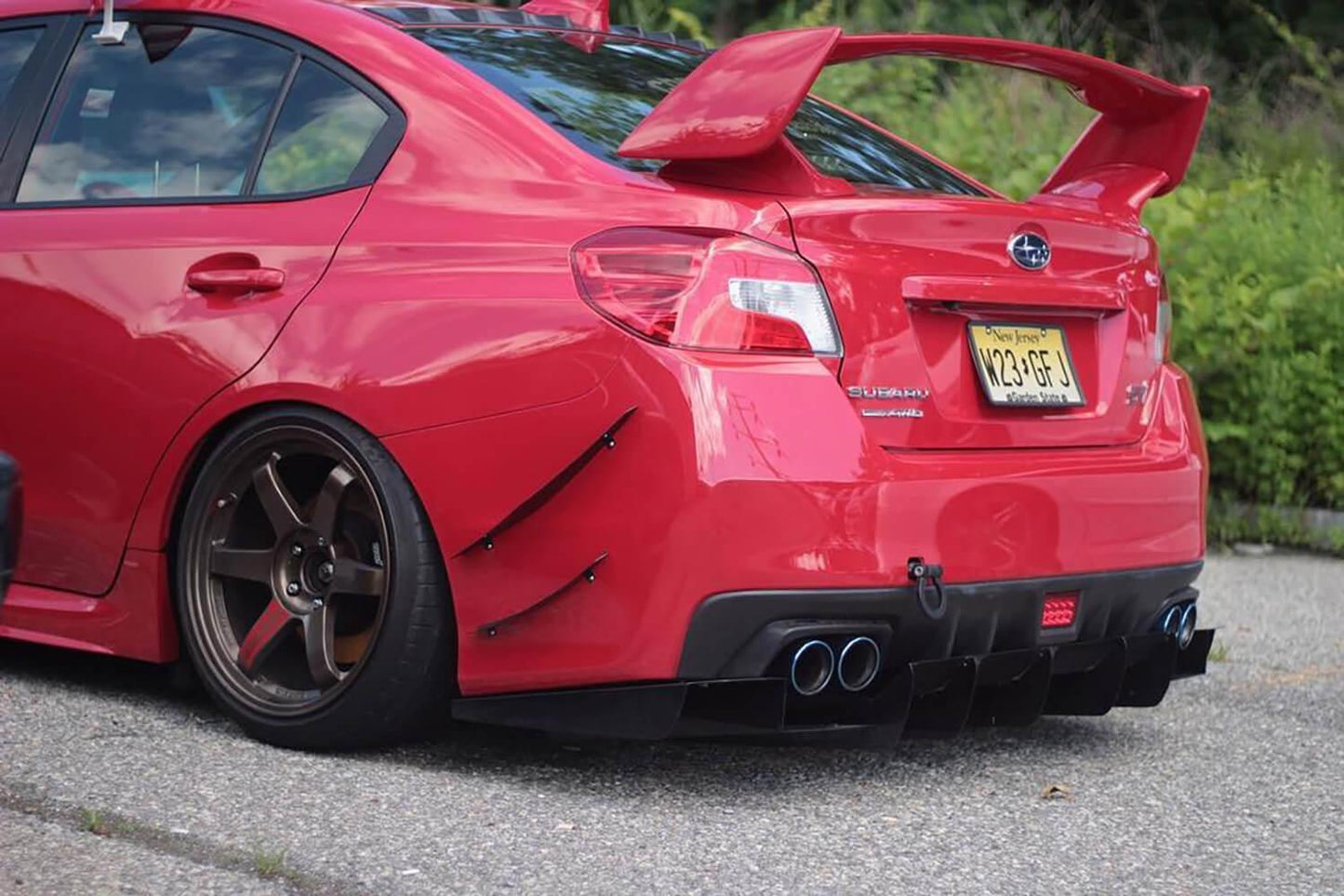 2015-2021 Subaru Wrx/Sti Rear Bumper Canards V1