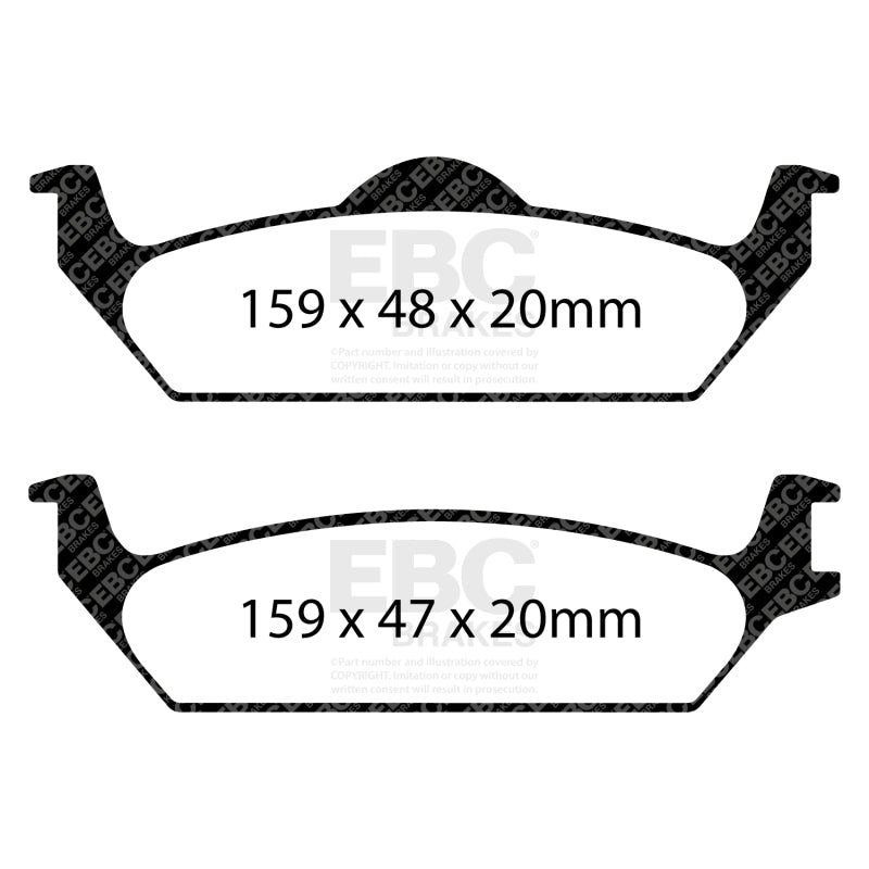 EBC 03-04 Dodge Dakota 2WD 3.9 Ultimax2 Rear Brake Pads