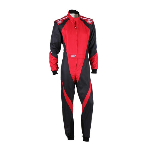 OMP KS-3X OVERALL FIA 8877-2022 (KIDS) BLACK / RED SZ 120