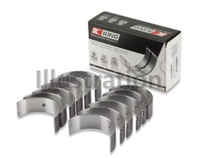 King Engine Bearings Mitsubishi 181CI 3.0L 6G72 V6 / 152CI 2.5L 6G73 V6 (Size +0.25) Rod Bearing Set