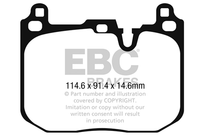 EBC 16-19 Mini Hardtop (F55) J.C Works 2.0T Bluestuff Front Brake Pads