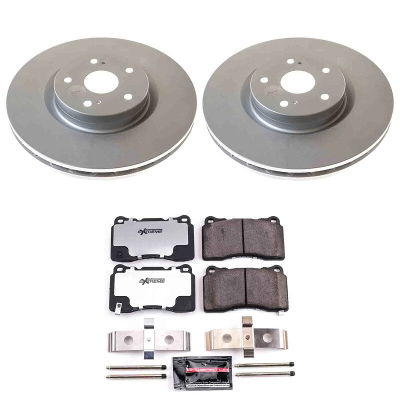 Power Stop 05-14 Subaru Impreza Front Z26 Coated Brake Kit