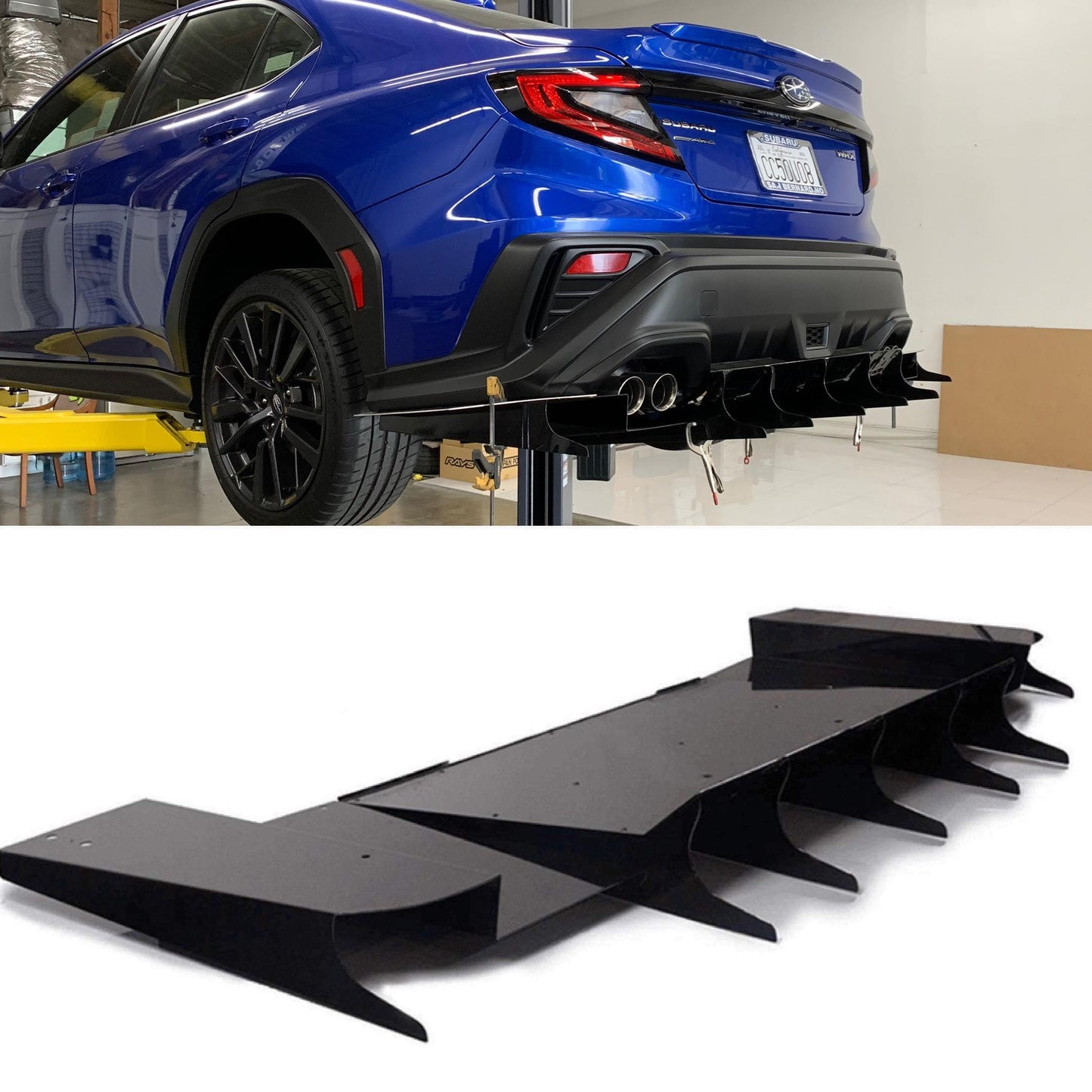 2022-2024 Subaru Wrx Rear Diffuser V5 ( Agressive)