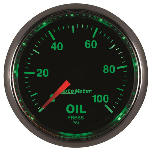 Autometer GS 52mm 0-100 PSI Mechanical Oil Pressure Gauge