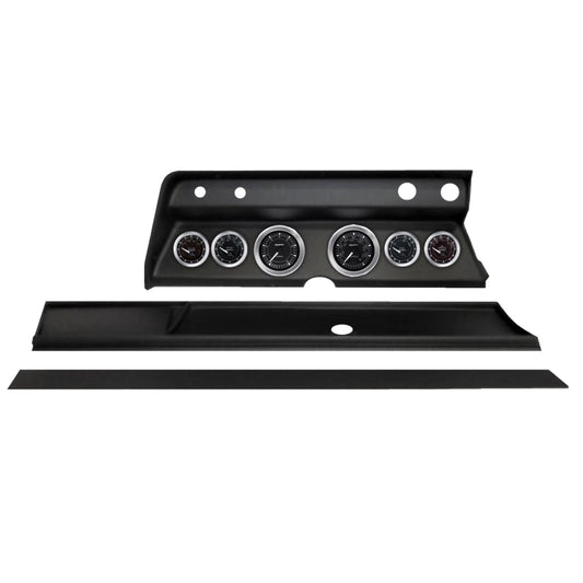 Autometer Chrono Direct Fit Dash Kit 1967 Chevy Chevelle (2 x 3-3/8in. / 4 x 2-1/16in.)