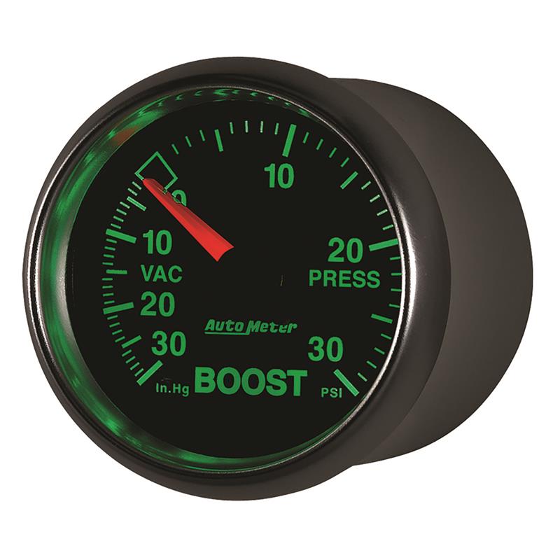 Autometer GS 52mm 30 In Hg.-Vac/30 PSI Mechanical Vacuum/Boost Gauge