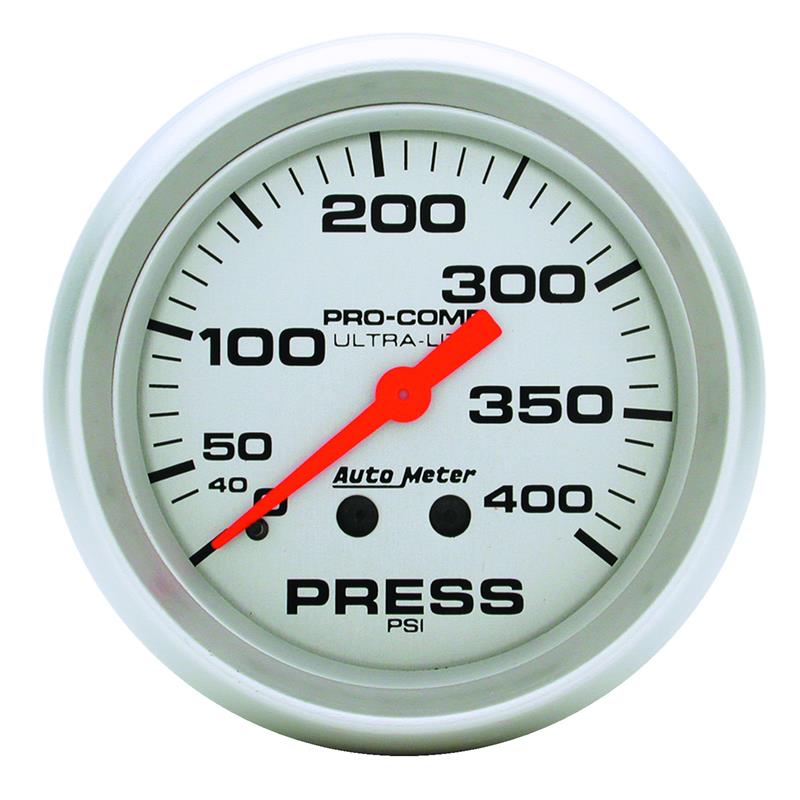 Autometer Ultra-Lite 66.7mm Mechanical 0-400 PSI Pressure Gauge