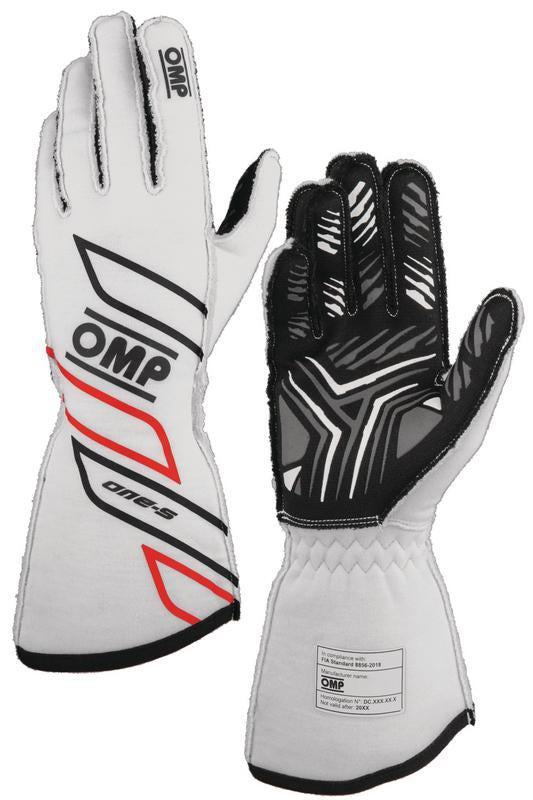 OMP ONE-S GLOVES my2025 FIA 8856-2018 BLACK SZ S