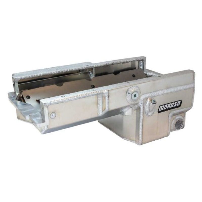 Moroso Dart LS Next (Non-Skirted) -16AN External Wet Sump Drag Race Aluminum Oil Pan
