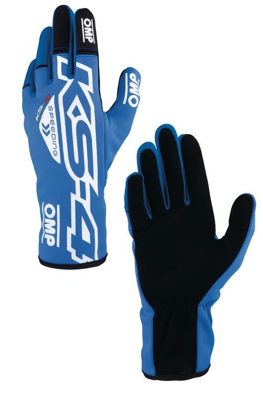 OMP KS-4 KART GLOVES RED / WHITE SZ XXS