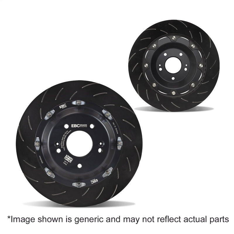 EBC Racing 08-16 Mitsubishi Lancer Evo 10 2.0T Front 355mm 2 Pc Rotor Replacement (Pair)