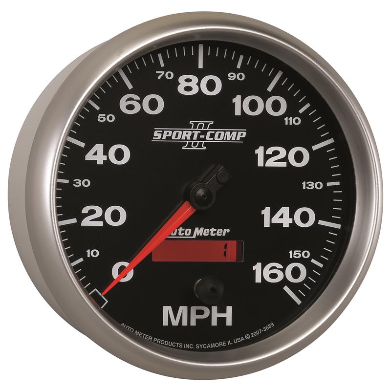 Autometer Sport-Comp II 5 inch 0-160MPH Electronic Programmable Speedometer