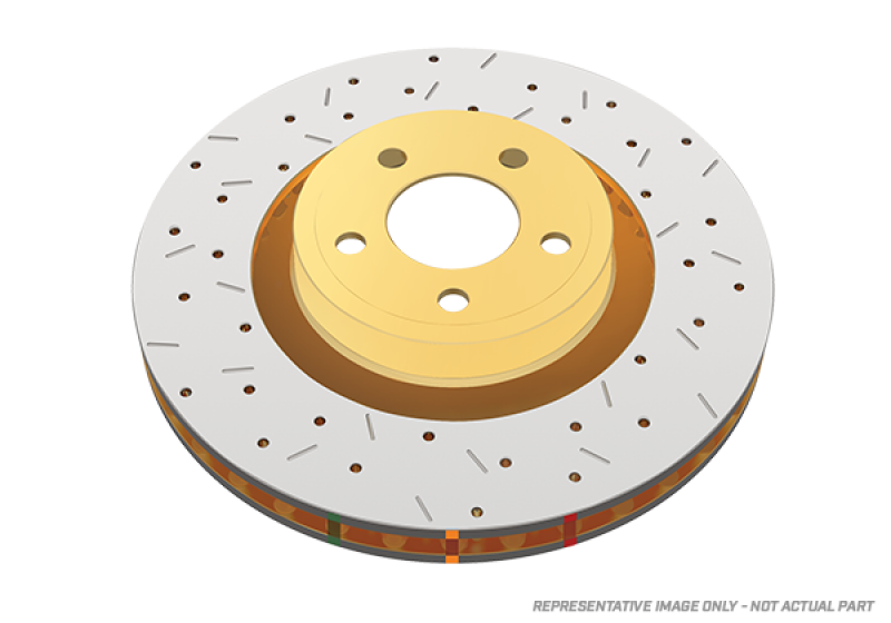DBA 91-96 Acura NSX Front 4000 Series Drilled & Slotted Rotor