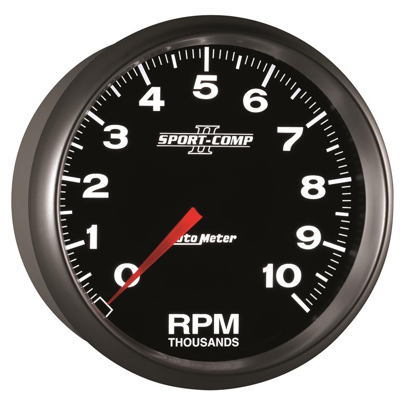 Autometer Sport-Comp II 5 inch 0-10000 RPM In Dash Tachometer