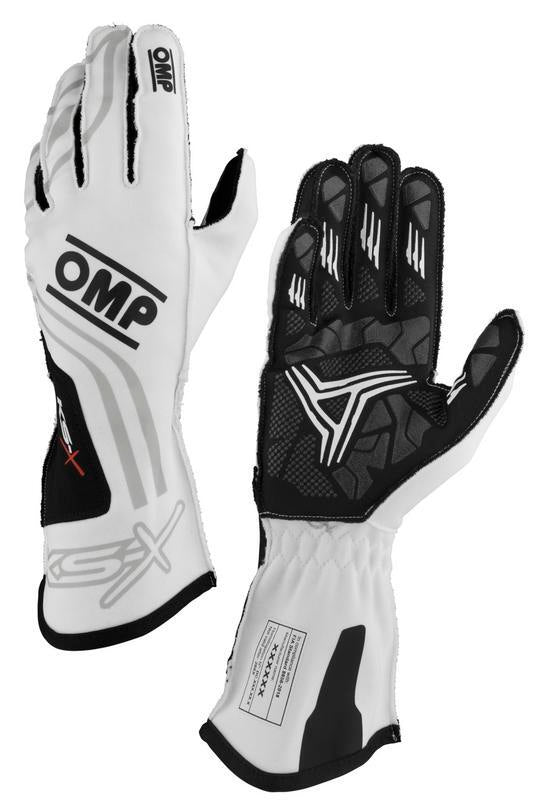 OMP KS-X GLOVES FIA 8877-2022 WHITE SIZE 006 (KIDS)