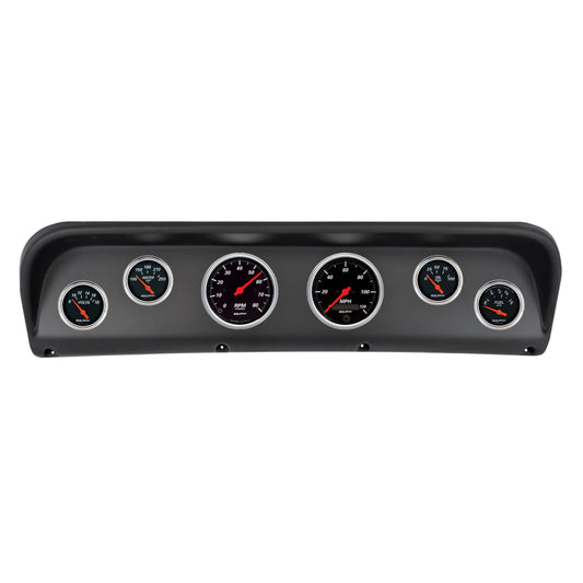 Autometer Designer Black Direct Fit Dash Kit 67-72 Ford F100 (2 x 3-3/8in. / 4 x 2-1/16in.)