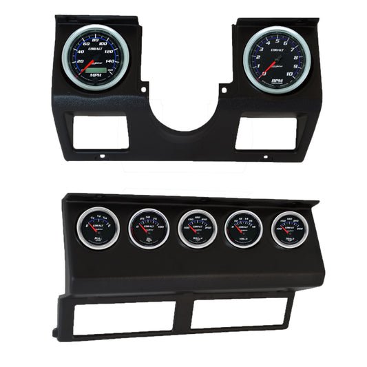 Autometer Cobalt Direct Fit Dash Kit 87-96 Jeep Wrangler YJ (Tach/MPH/FL/OilP/WTMP/VLT/TRNS)