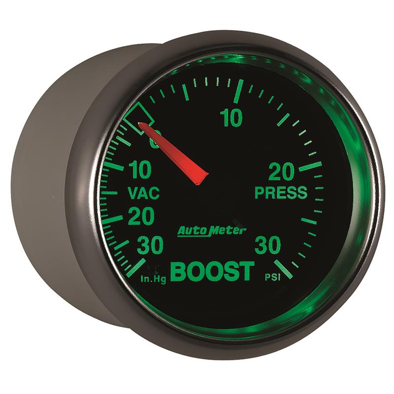 Autometer GS 52mm 30 In Hg.-Vac/30 PSI Mechanical Vacuum/Boost Gauge
