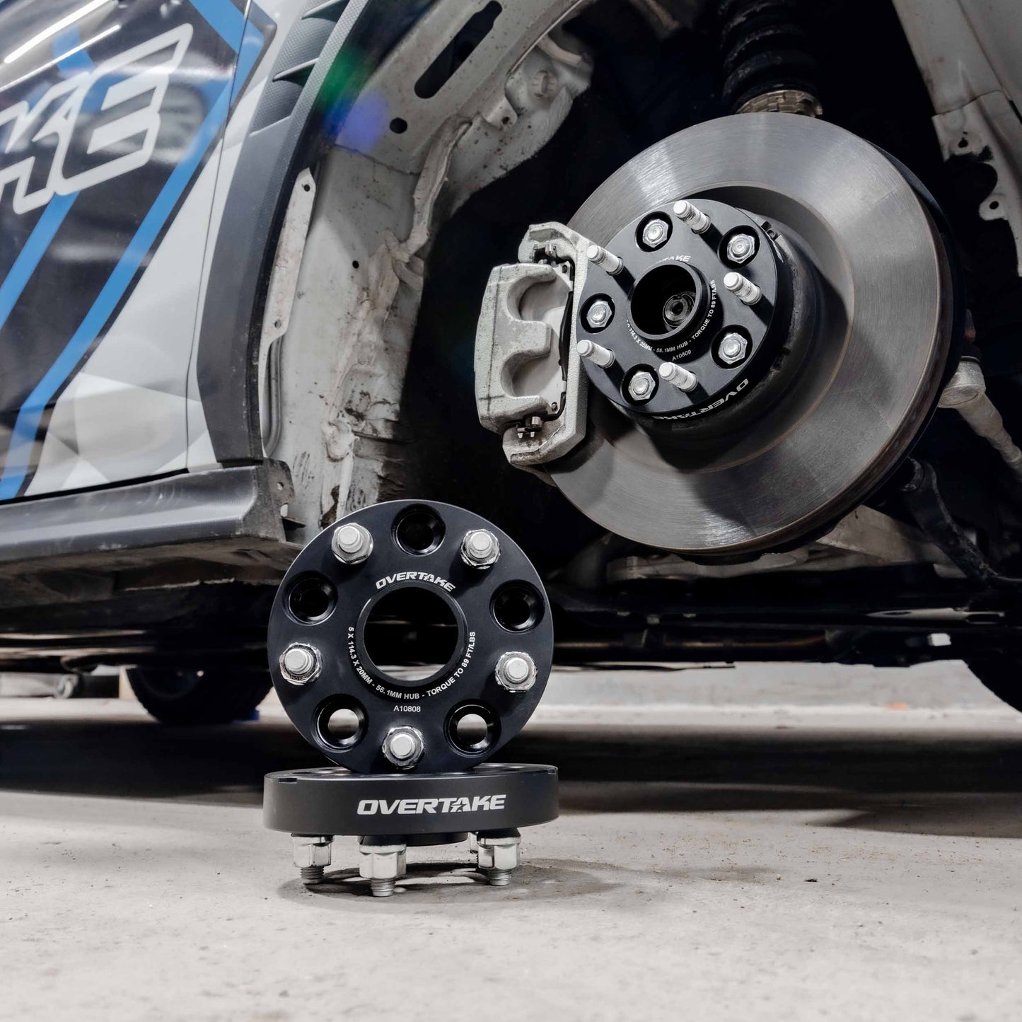 OVERTAKE Wheel Spacers - Pair - 25mm 5x114.3 - Subaru 2015-2026 WRX, 2005-2021 STI, and more